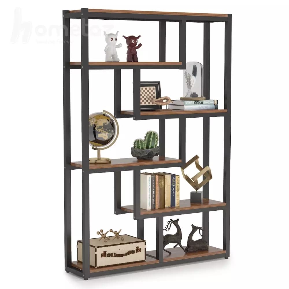شلف فلزی لاکچری با صفحه چوب یا mdf مدل ht1607 — تصویر ۴