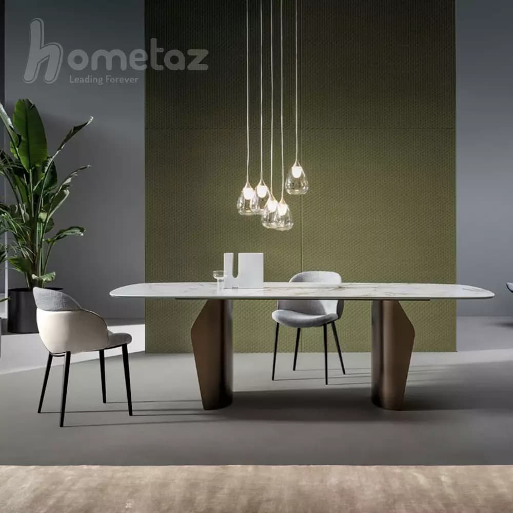 صندلی نهار خوری پایه فلزی (آهن) مشکی مدل ht2096 — تصویر ۲