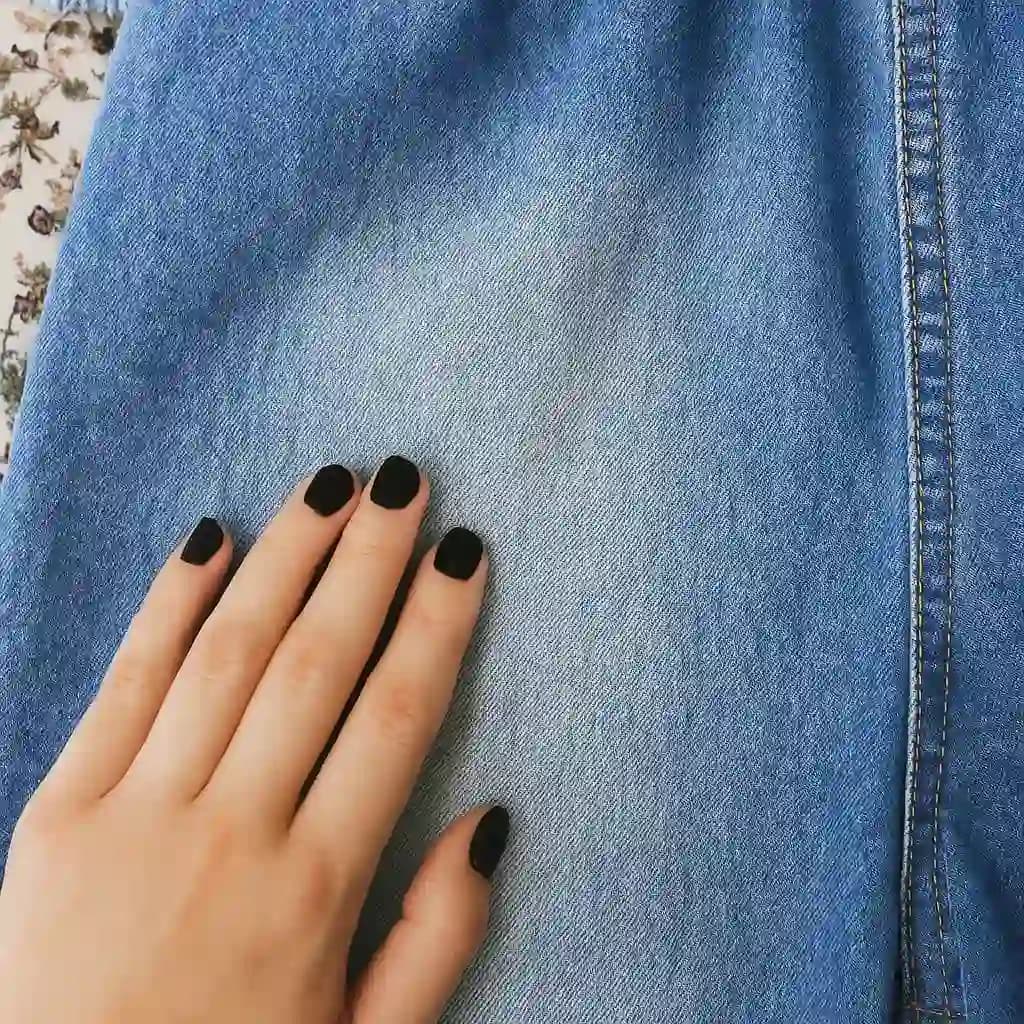 شلوار جین وارداتی بچگانه اسپرت مدل مام فیت آبی سایز 85 (10-12 سال) — تصویر ۲