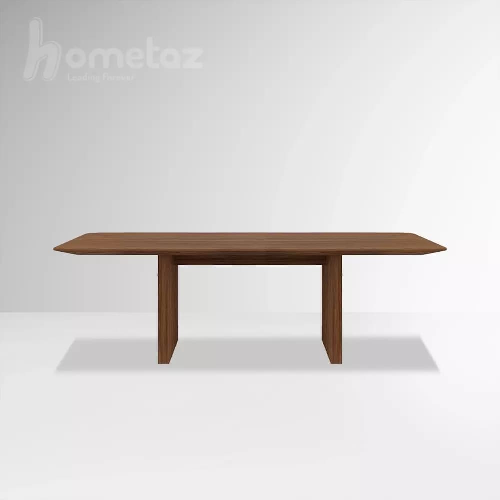ست میز ناهارخوری با چوب گردو و صندلی فلزی مدل ht2086 — تصویر ۳