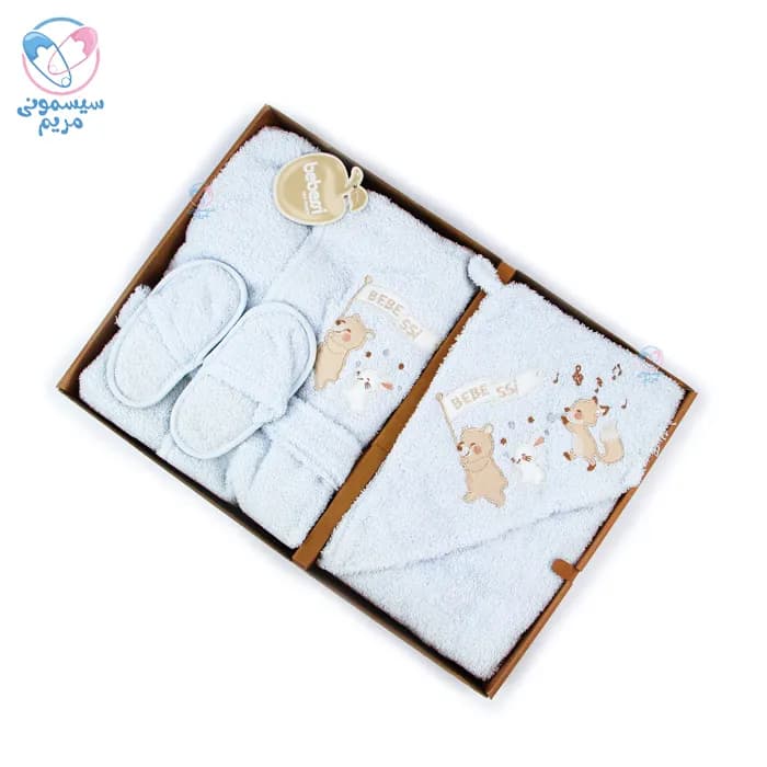 ست حوله سه تیکه ببسی خرس و خرگوش Bebessi 4227 — تصویر ۴