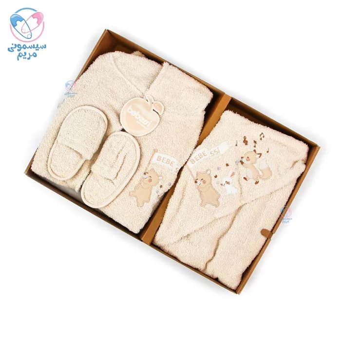 ست حوله سه تیکه ببسی خرس و خرگوش Bebessi 4227 — تصویر ۸