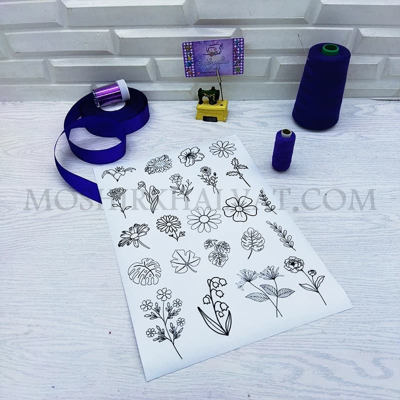 برچسب انتقال طرح گلدوزی کد2 — تصویر ۳