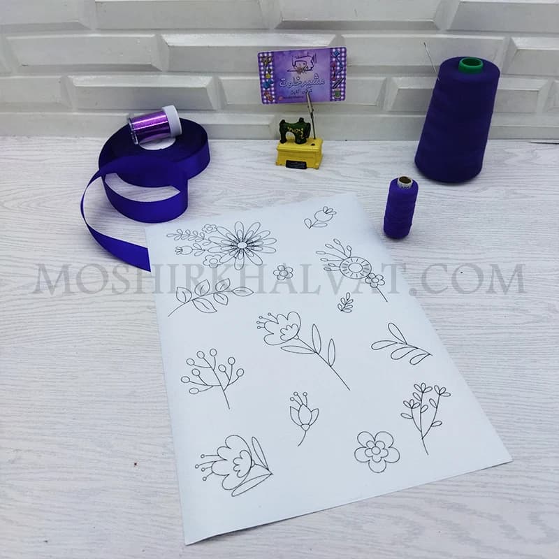 برچسب انتقال طرح گلدوزی کد4 — تصویر ۳