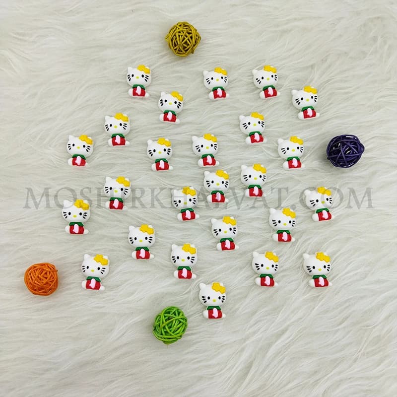 پیکسل سیلیکونی مدل کیتی بسته 10 عددی — تصویر ۲