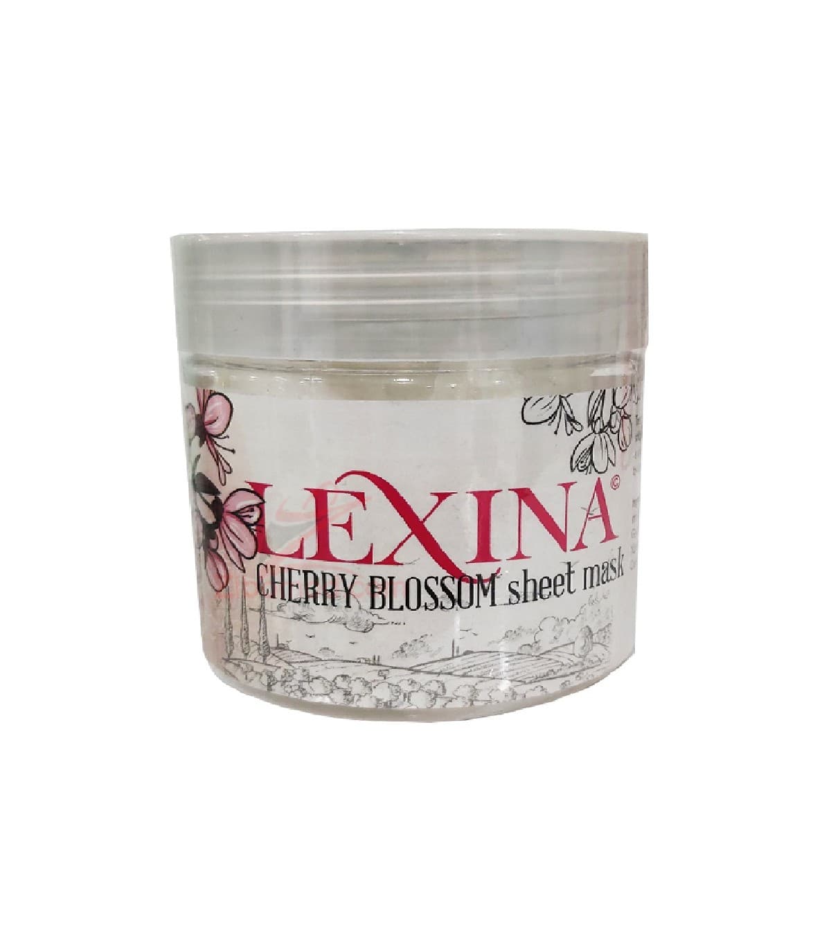 ماسک ورقه ای آبرسان پوست عصاره شکوفه های گیلاس برند لکسینا LEXINA