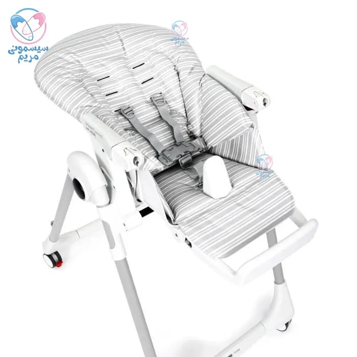 صندلی غذا پگ پرگو Peg Perego Prima Pappa Follow Me Liner Grey — تصویر ۲
