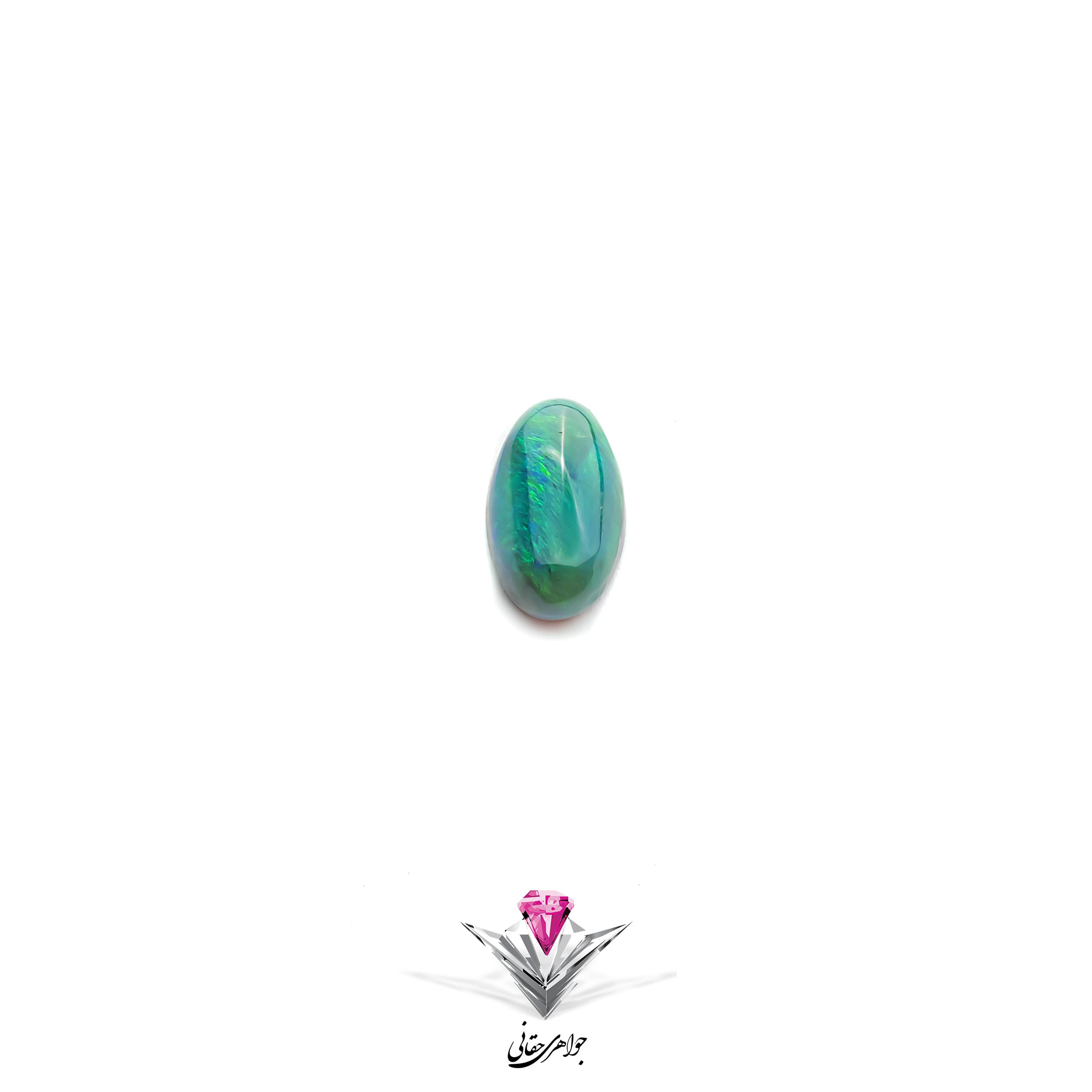 سنگ بلک اوپال مدل بیضی