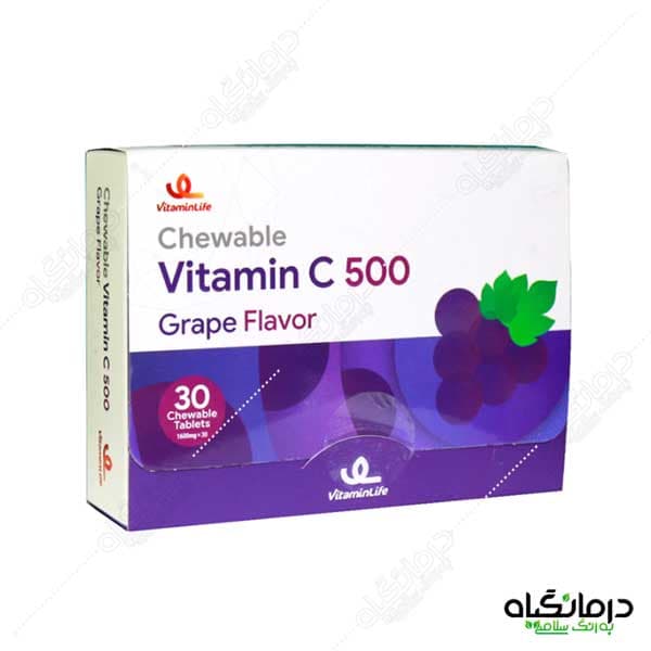 قرص ویتامین C 500 میلی گرم ویتامین لایف 30 عدد — تصویر ۵