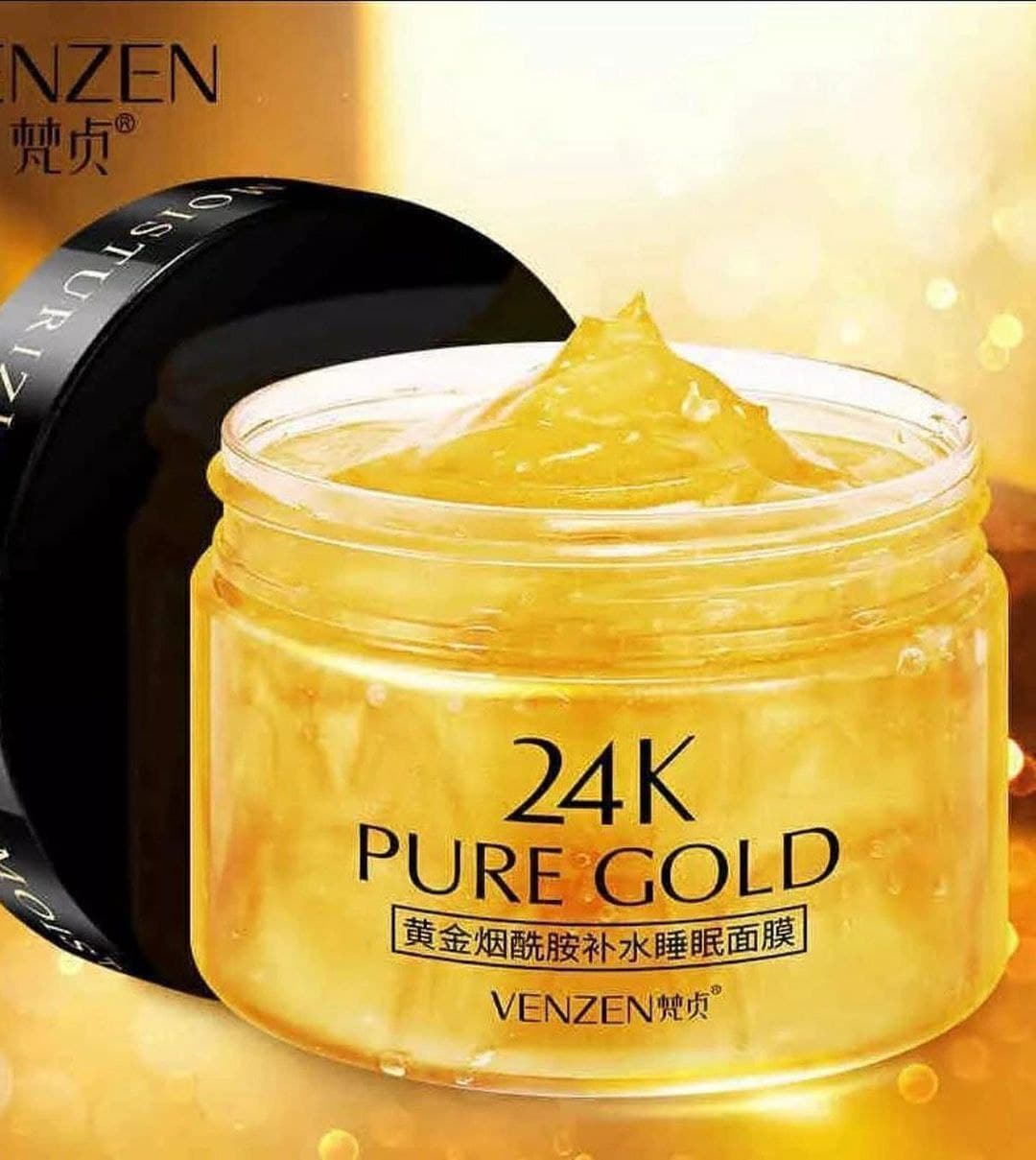 ماسک جوانساز پوست طلا 24K برند ونزن VENZEN — تصویر ۲