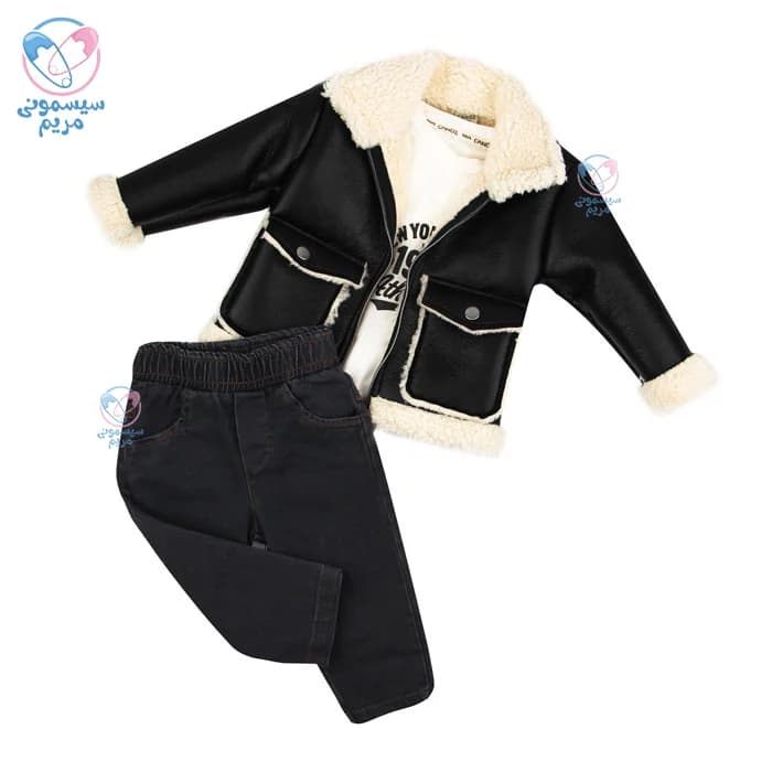 سه تیکه کاپشن بوفالو چرم کنوز کیدز Canoz Kids