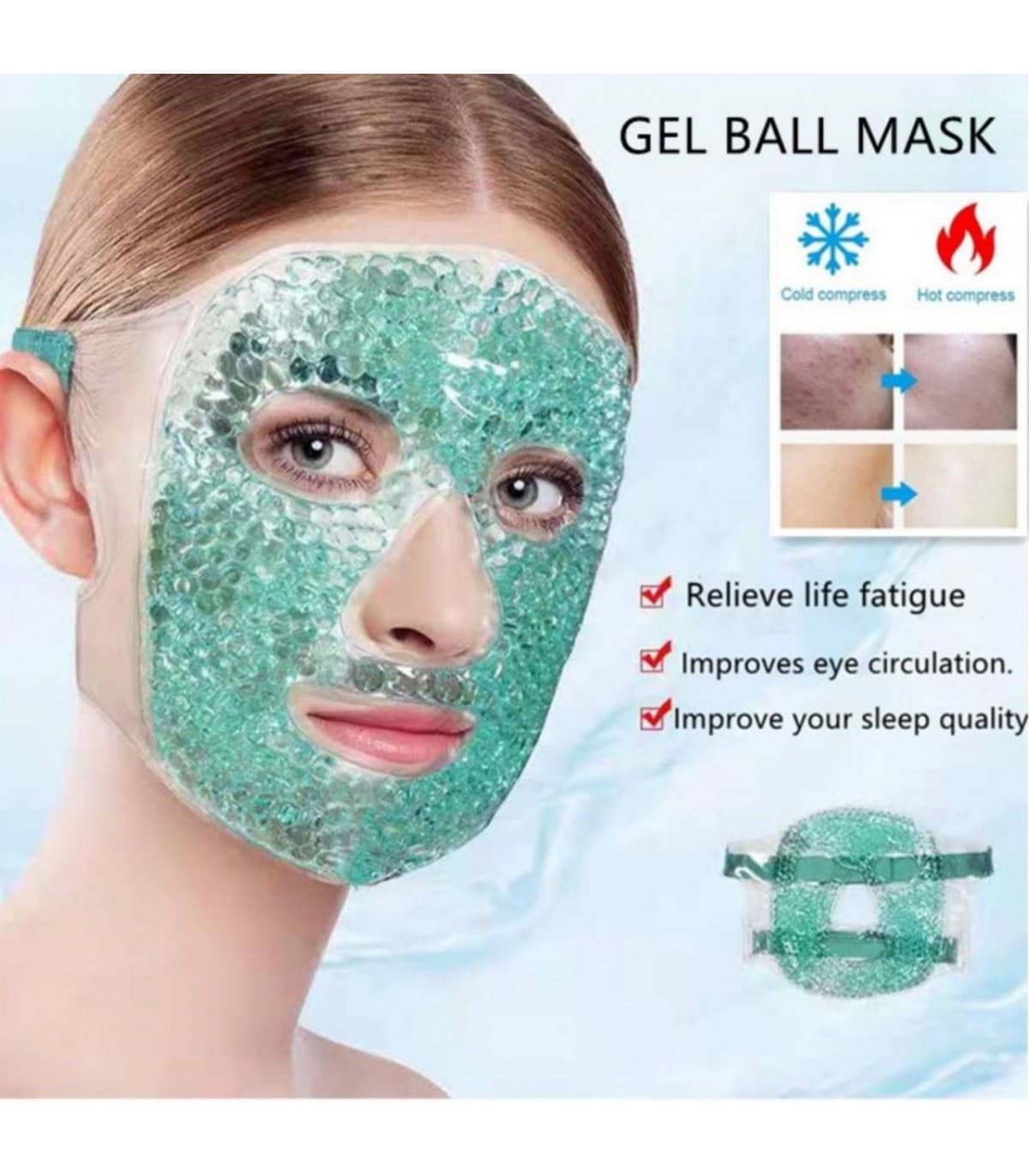 ماسک یخی صورت مدل ژله ای COOLING FACE MASK