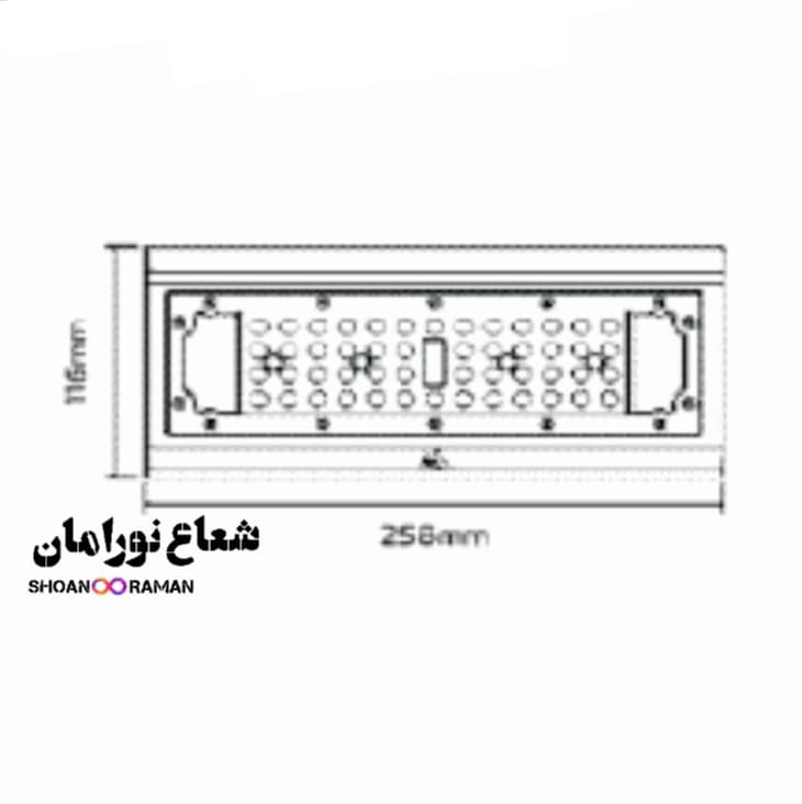 پروژکتور SMD آرشیدا ۵۰ وات پارس شعاع توس — تصویر ۲