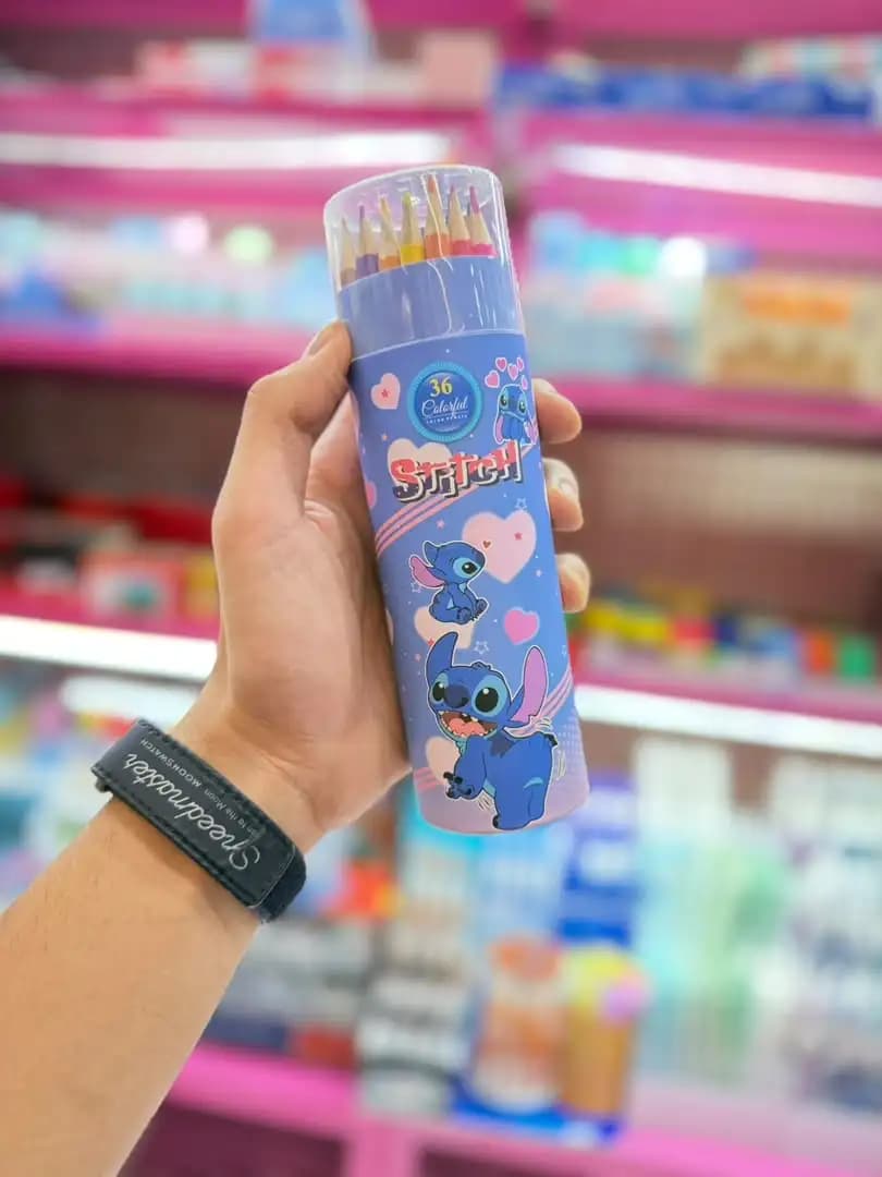 مداد رنگی لوله ای 24 و 36 رنگ استیچ