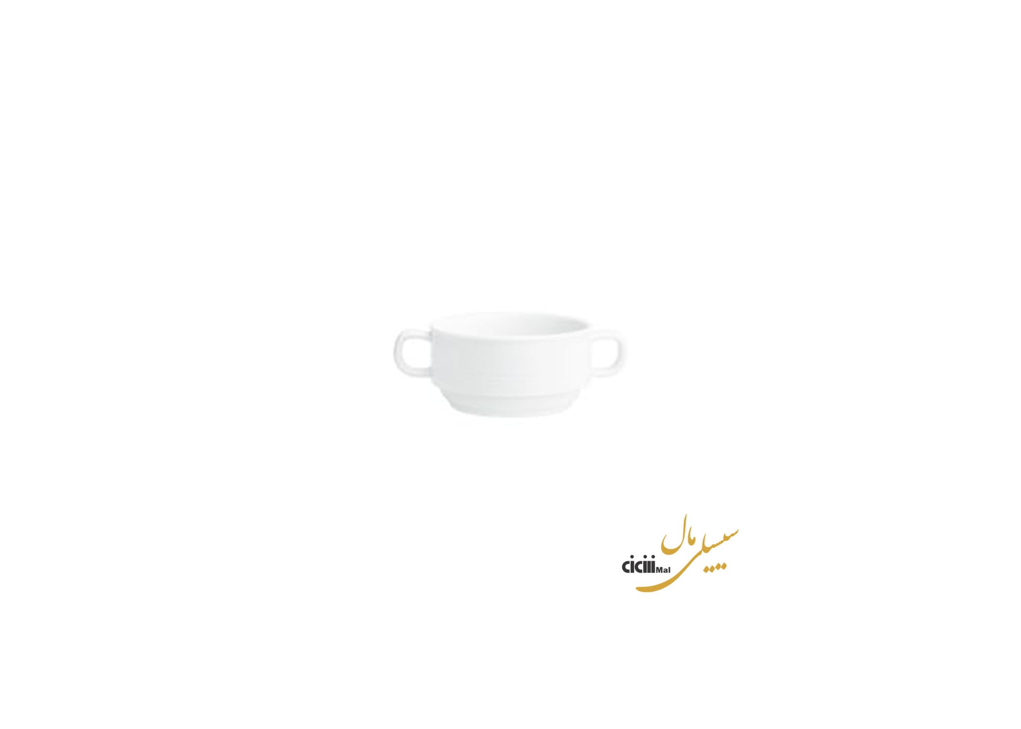 پیاله دسته دار هتلی چینی زرین ایران