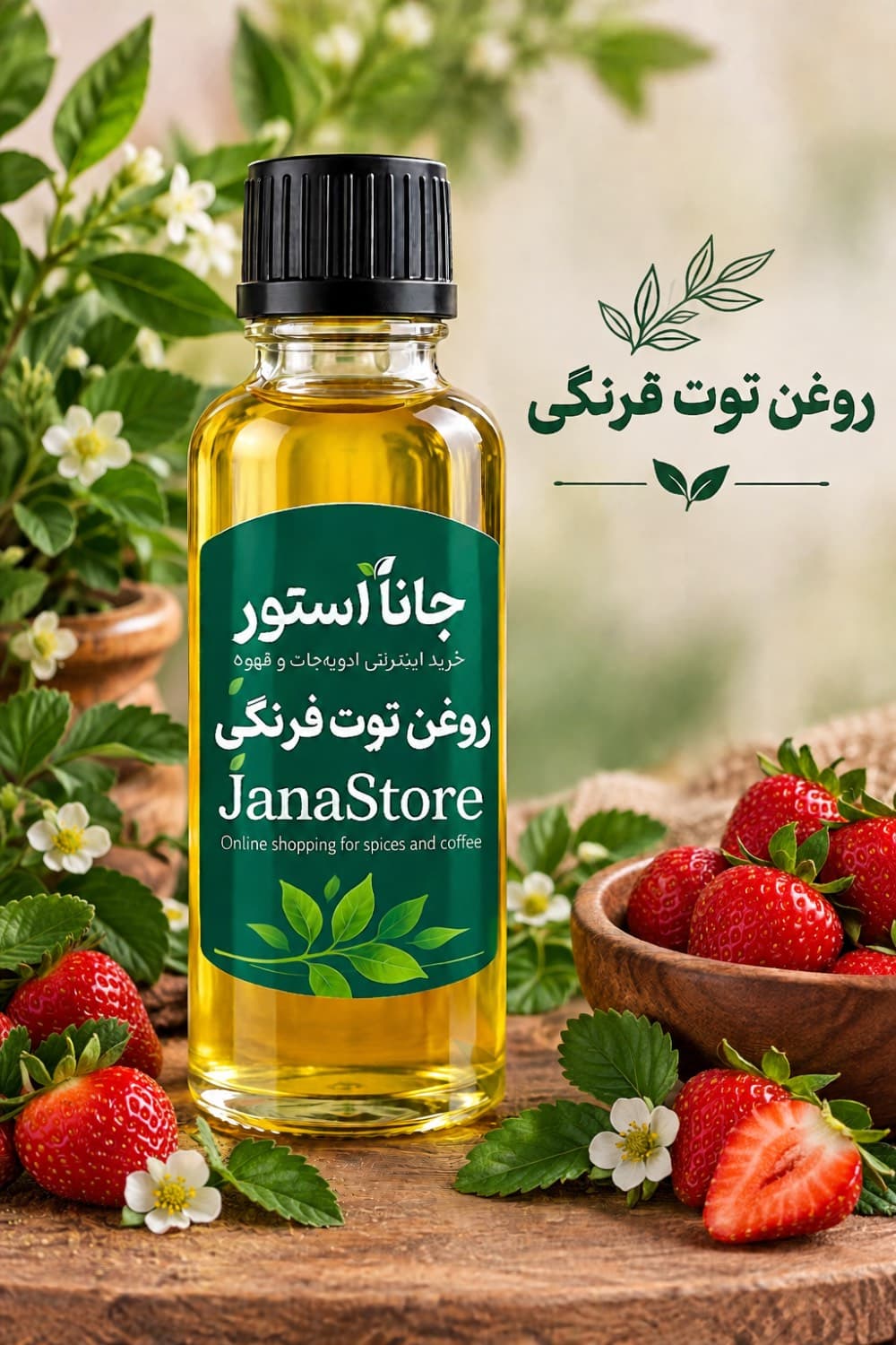 روغن توت فرنگی ( 120 میلی)