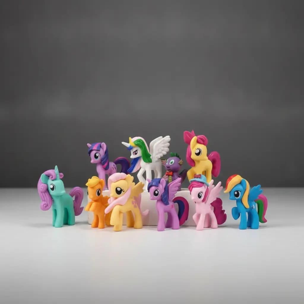 ست ۱۲ عددی فیگور پونی کوچولو (My Little Pony) مجموعه کامل Mane 12 مای لیتل پونی — تصویر ۳