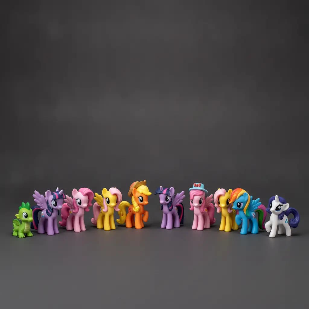 ست ۱۲ عددی فیگور پونی کوچولو (My Little Pony) مجموعه کامل Mane 12 مای لیتل پونی — تصویر ۲