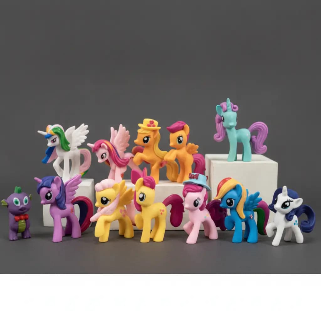 ست ۱۲ عددی فیگور پونی کوچولو (My Little Pony) مجموعه کامل Mane 12 مای لیتل پونی