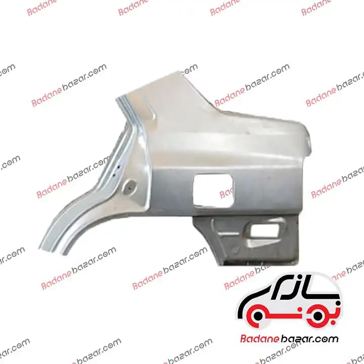 گلگیر عقب چپ پراید بدون جای شیشه لچکی برند بدنه بازار (شرکتی) | مناسب پراید 131 و 132