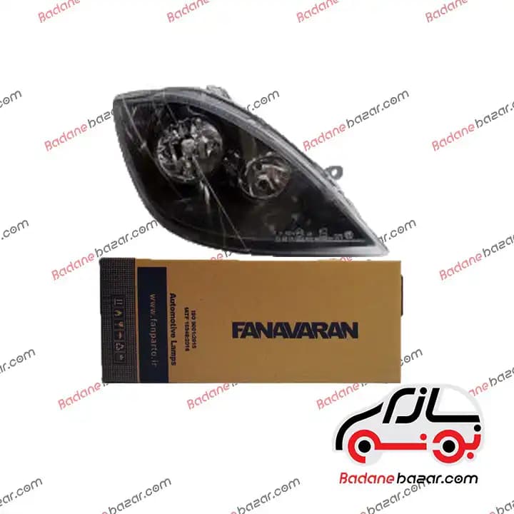 چراغ جلو تیبا دودی راست برند فناوران (طرح اسپرت) |بدنه بازار