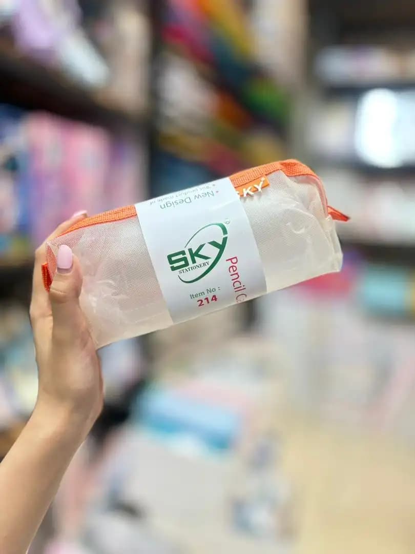 جامدادی توری تک زیپ برند Sky — تصویر ۵