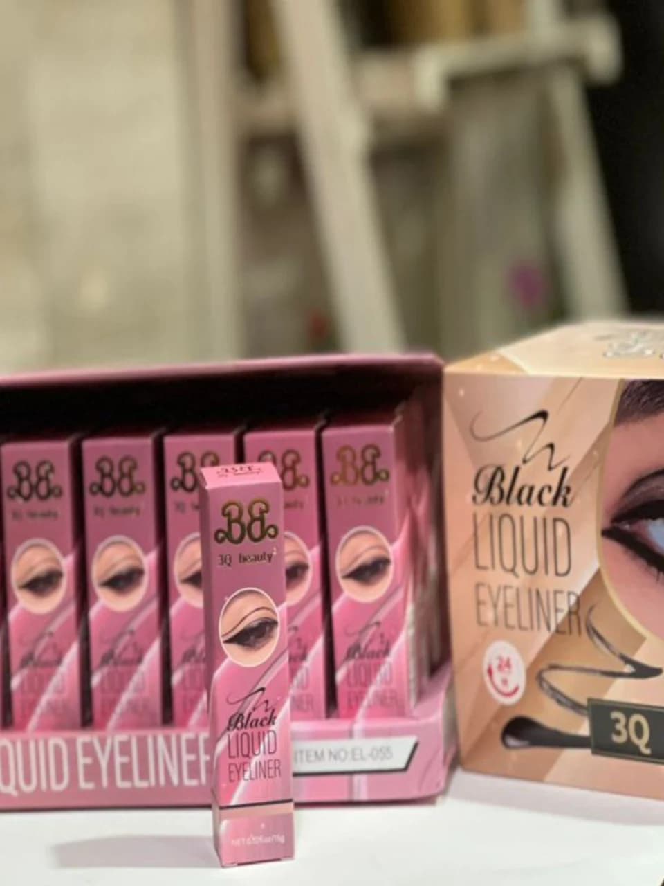 خط چشم ضد آب 3QBeauty | ماندگاری بالا، بدون ریزش، مناسب چشم‌های حساس
