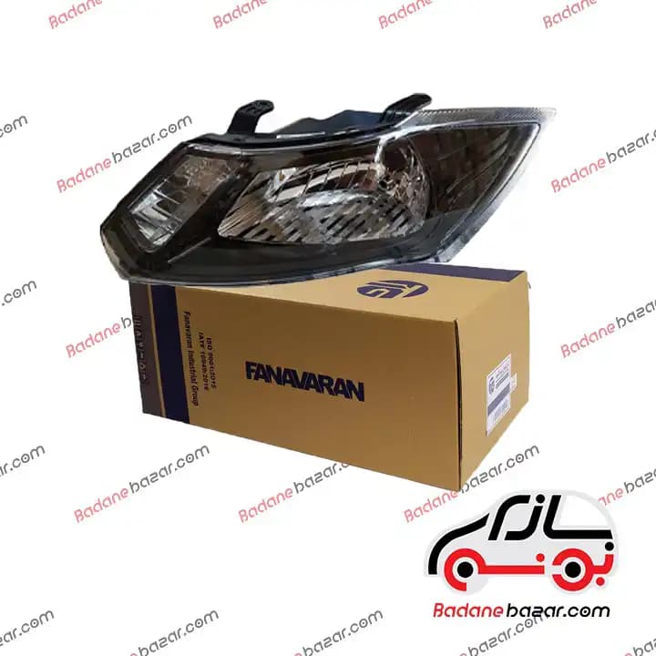 چراغ جلو کوییک سمت چپ بدون موتور(تنظیم دستی) برند فناوران | بدنه بازار