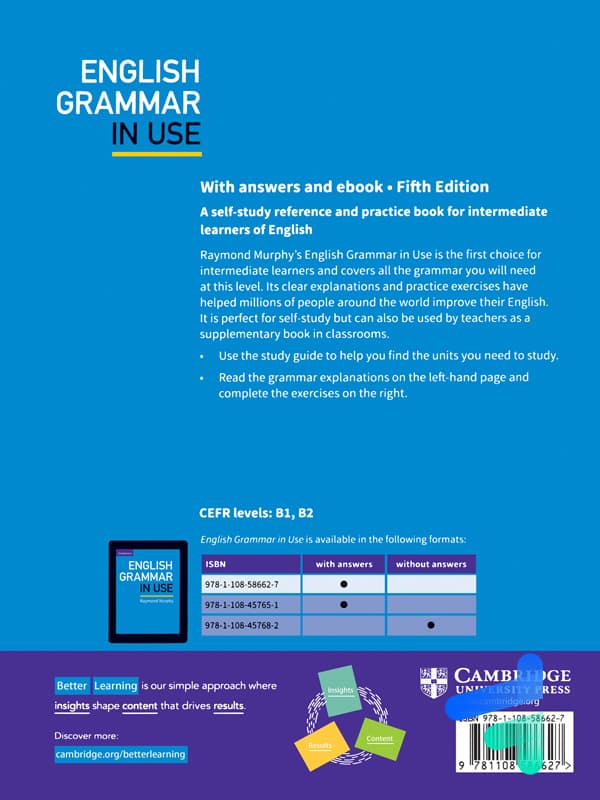 english grammar in use fifth edition — تصویر ۲