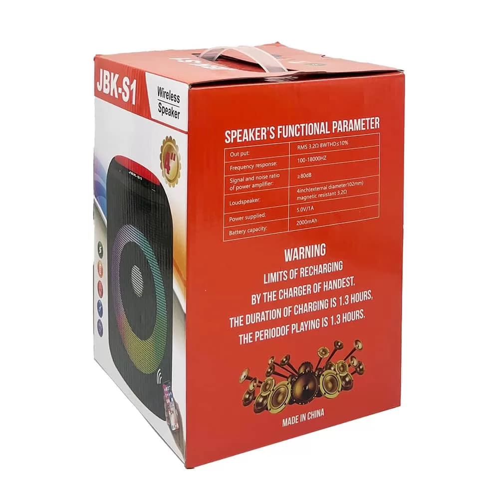 اسپیکر بلوتوث JBK-S1 قابل حمل — تصویر ۵