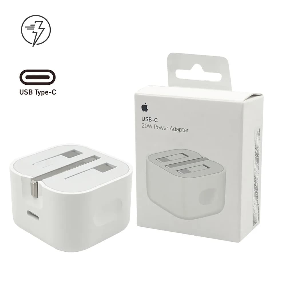شارژر دیواری آیفون B/A برد مشکی 20W مدل اصل بازار