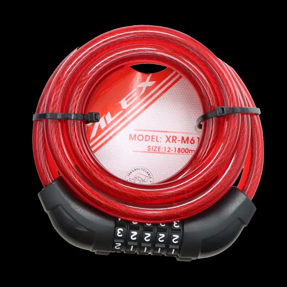قفل دوچرخه الکس مدل ALEX XR-M614-S 12x1800MM