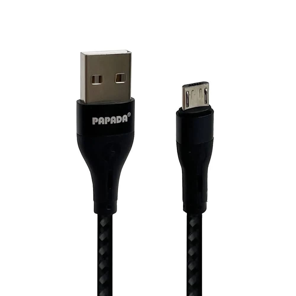 کابل تبدیل USB به microUSB پاپادا مدل PL-120 طول 1 متر — تصویر ۲