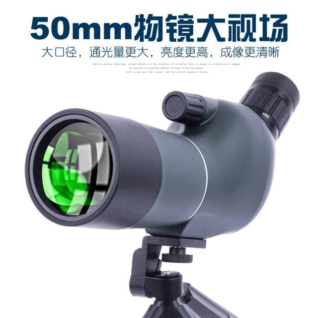 دوربین ضد آب HD با سه پایه، کیف حمل و آداپتور تلفن هوشمند برای تماشای پرنده سافاری، مناظر حیات وحش — تصویر ۲