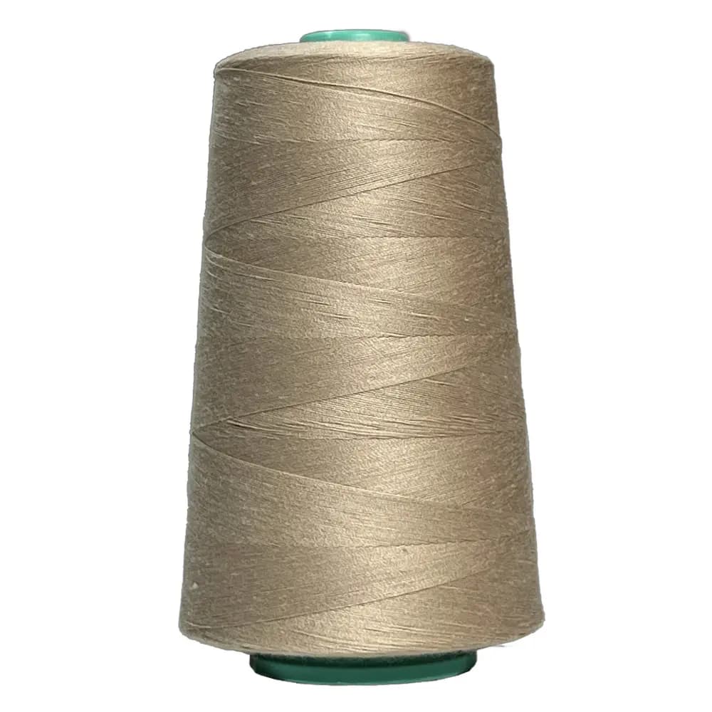 دوک نخ پلی استر کد 335 رنگ کرم خاکی