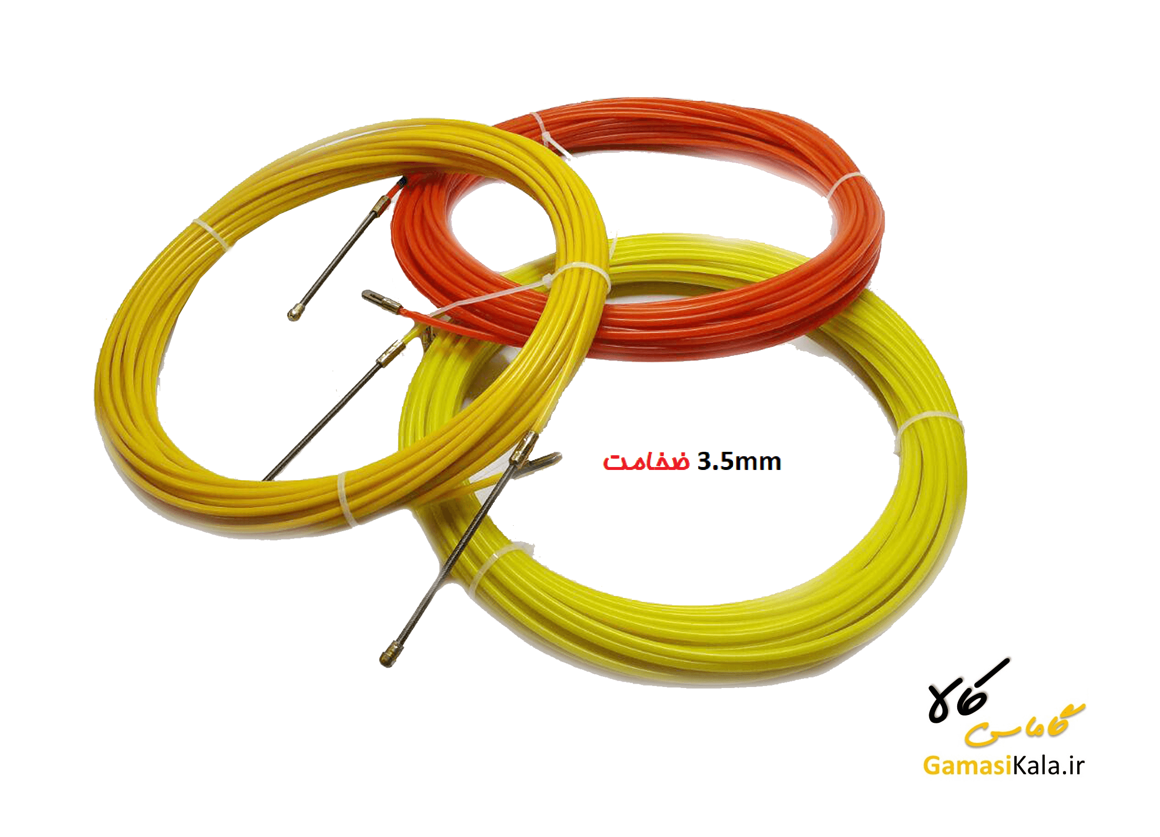 فنر سیم کشی 15 متری مغزی سیم بکسل ضخامت 3.5mm — تصویر ۲