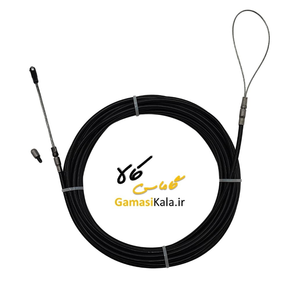 فنر سیم کشی غلطکدار 20 متری مغزی سیم بکسل ضخامت 5mm