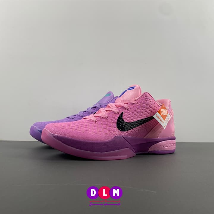 کفش بسکتبال نایکی کوبی 6 مدل nike kobe 6 Cotton Candy ( تا به تا ) — تصویر ۳