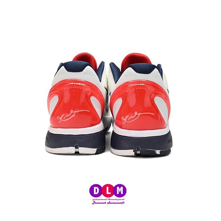 کفش بسکتبال نایکی کوبی 6 رنگ سفید قرمز / Nike Kobe 6 — تصویر ۸