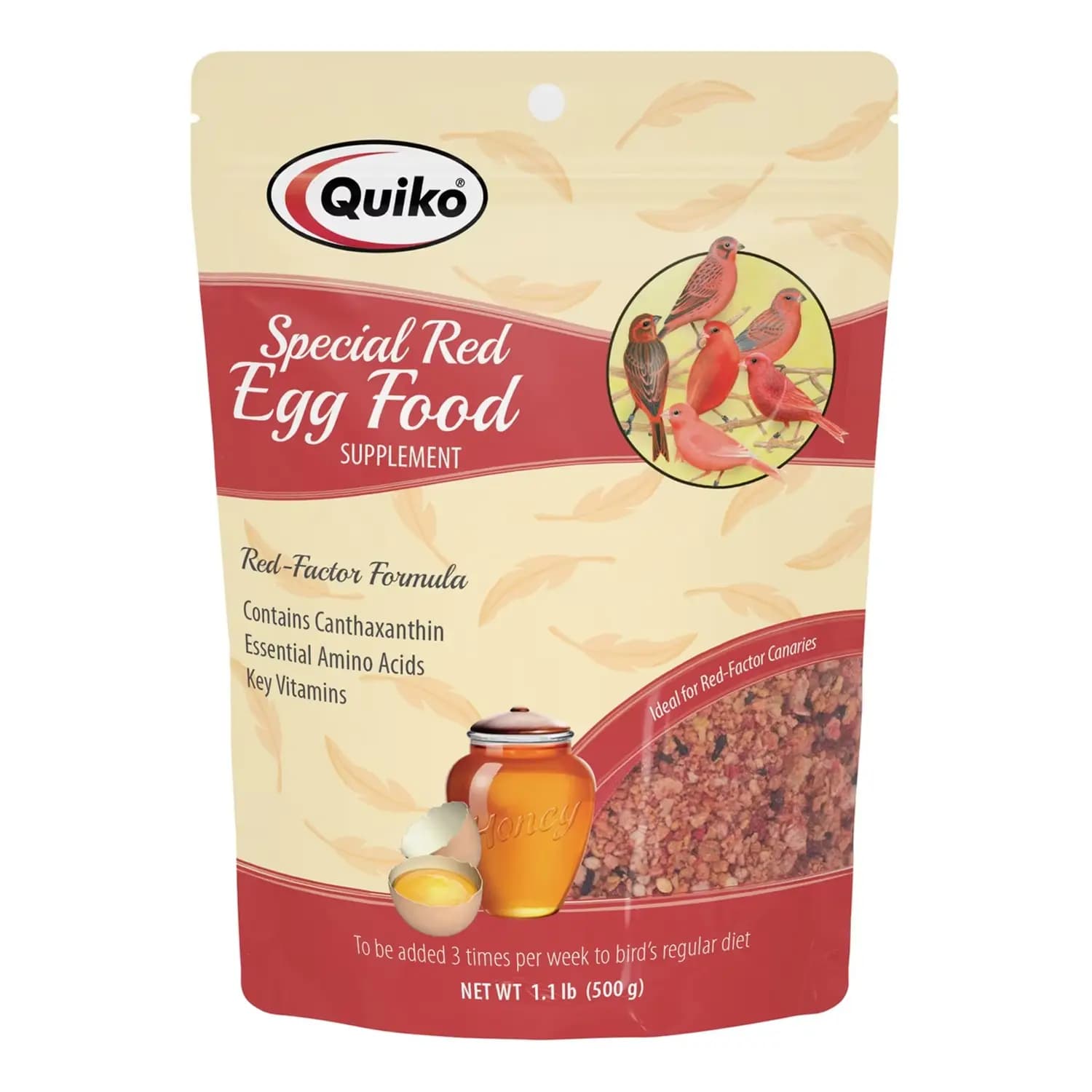 غذای تخم مرغی اسپشیال قرمز کویکو 1کیلوییQuiko Special Red Egg Food