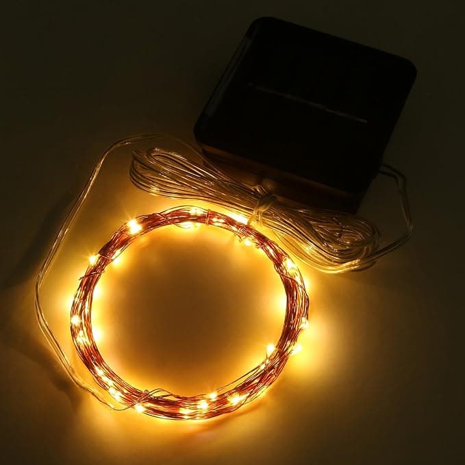 ریسه رشته‌ای خورشیدی مجیک‌نایت مینی فضای باز 15 فوت 50 LED ضد آب — تصویر ۲