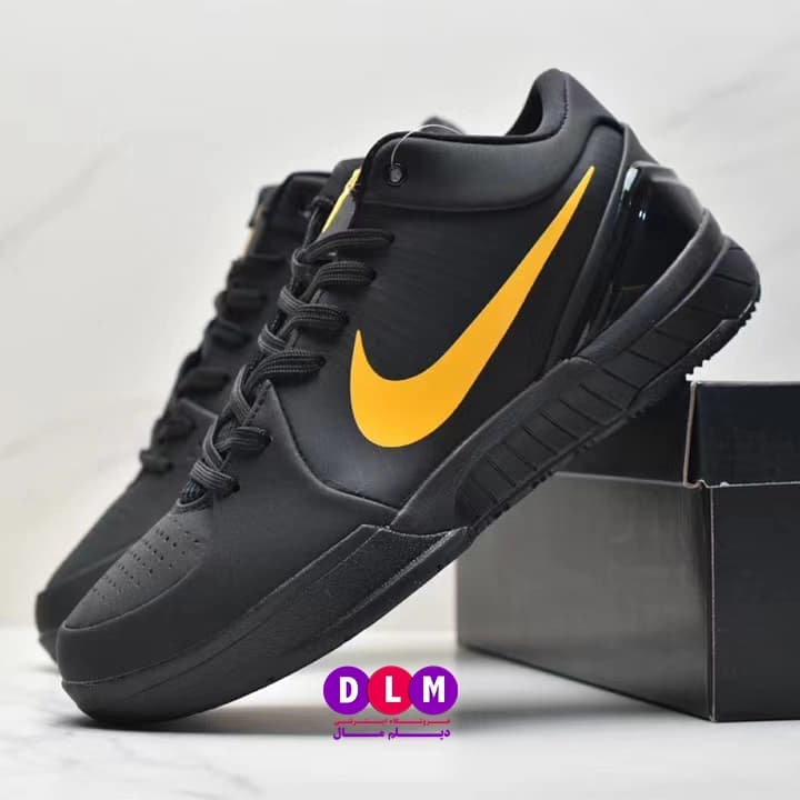 کفش بسکتبال نایکی کوبی 4 رنگ مشکی طلایی – Nike Kobe 4 — تصویر ۳