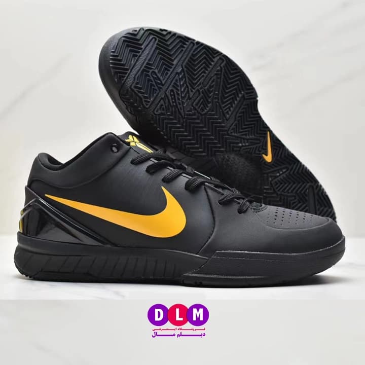 کفش بسکتبال نایکی کوبی 4 رنگ مشکی طلایی – Nike Kobe 4 — تصویر ۴