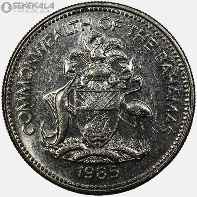 سکه 25 سنت کمیاب باهاما 1979-1985 — تصویر ۲
