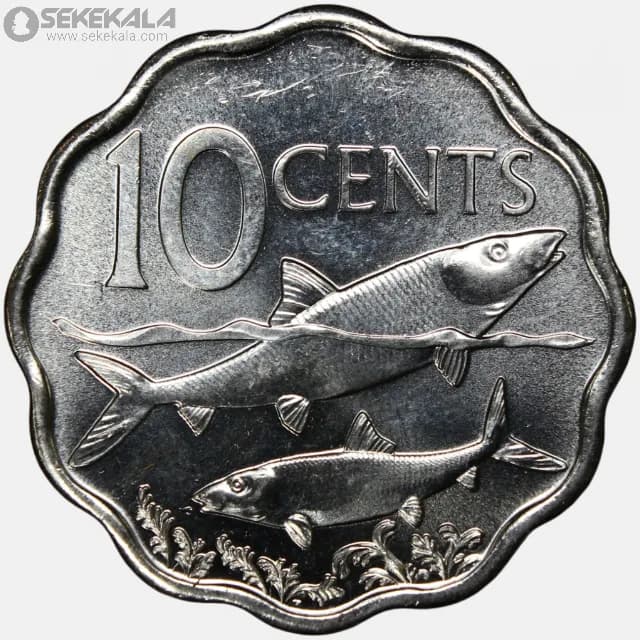 سکه 10 سنت کمیاب باهاما 2010
