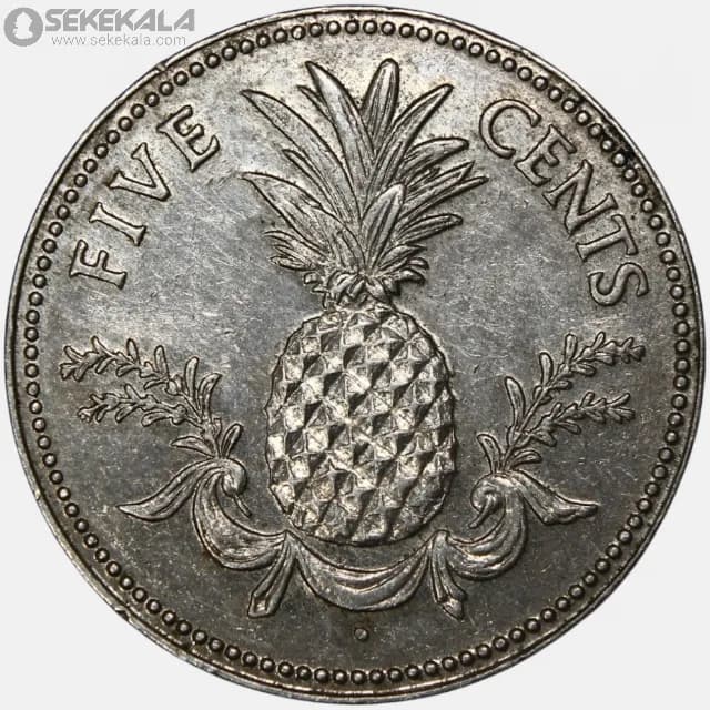 سکه 5 سنت کمیاب باهاما 1981