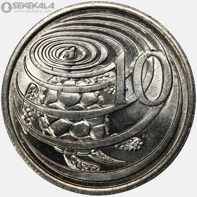 سکه 10 سنت کمیاب جزایر کایمن 1987(ملکه الیزابت)