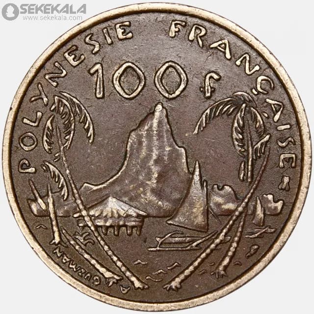 سکه 100 فرانک پولینزی 1999 (مستعمرات فرانسه)