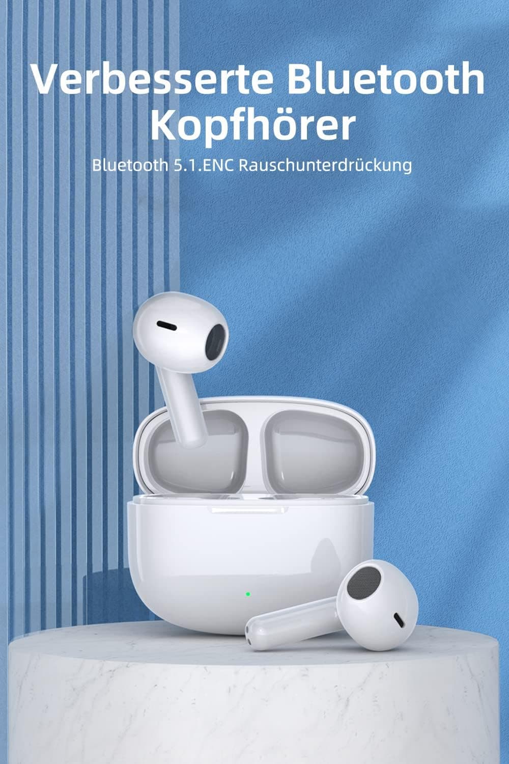 هدفون بی‌سیم با میکروفون بلوتوث 5.1 صدای استریو HiFi، حذف نویز ENC مدل XY-80 — تصویر ۲