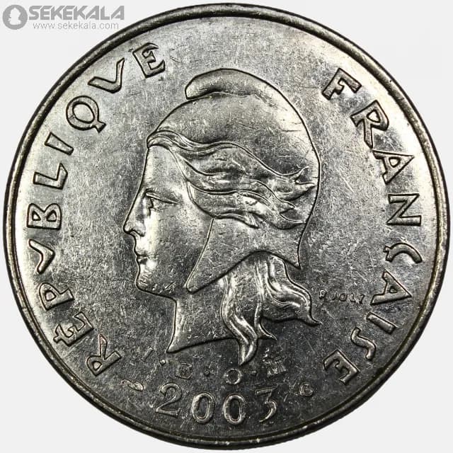 سکه 50 فرانک پولینزی 2003 (مستعمرات فرانسه) — تصویر ۲